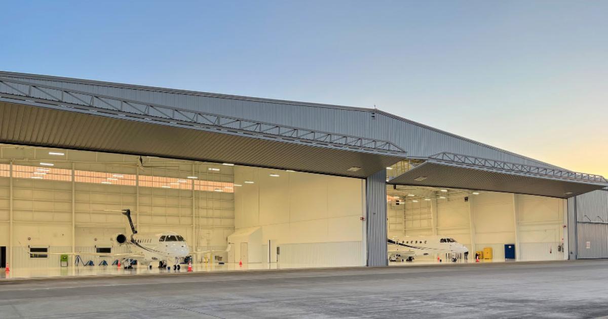 With its first private hangar complex now open at Houston's Sugar Land Regional Airport, and four others under development, Sky Harbour will be bringing its brand of aviation real estate construction and management to Addison Airport in Dallas. (Photo: Sky Harbour)