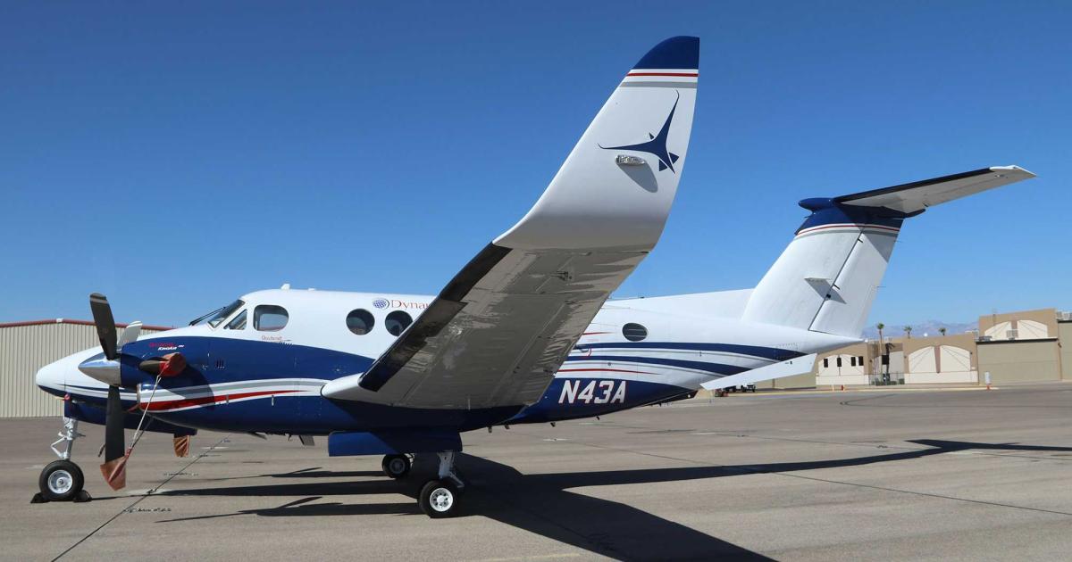 Tamarack Aerospace is applying its active winglet design to the Beechcraft King Air 200 and 300 series, which will offer improved high-hot takeoff performance and cruise efficiency. Photo: Barry Ambrose