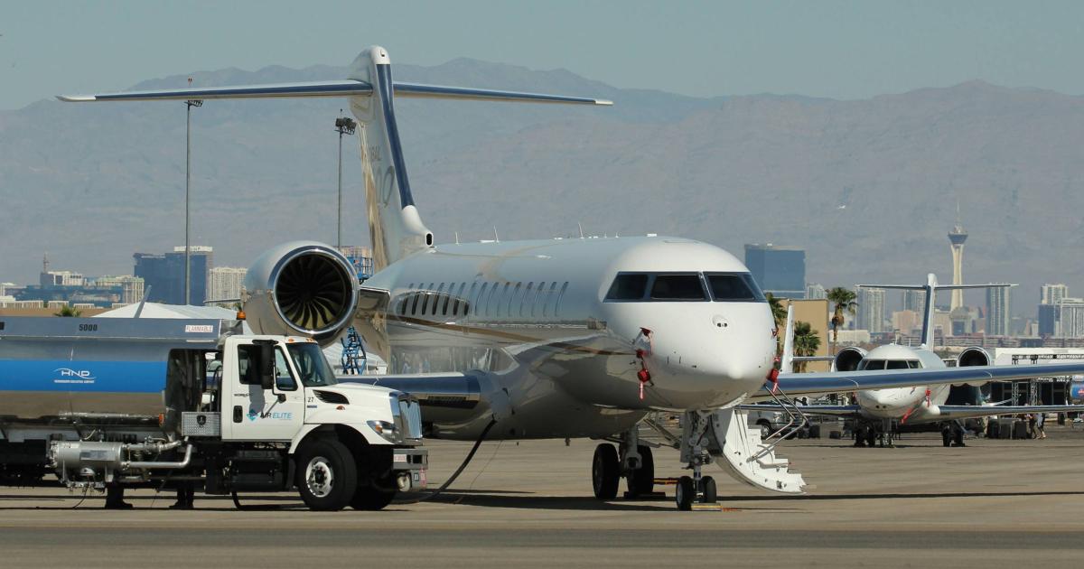 Sustainable aviation fuel will play a large part in business aviation’s ability to meet newly updated industry environmental goals calling for net-zero carbon emissions by 2050.