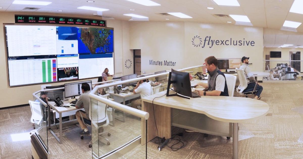 FlyExclusive's new aircraft operations center coordinates operations for a floating fleet of more than 70 business jets. (Photo: FlyExclusive)