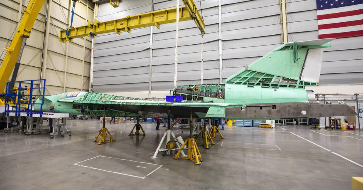 The NASA/Lockheed Martin X-59 research aircraft is being prepped for a move to Fort Worth, Texas after remaining under development in Palmdale, California since 2018. (Photo: Lockheed Martin)