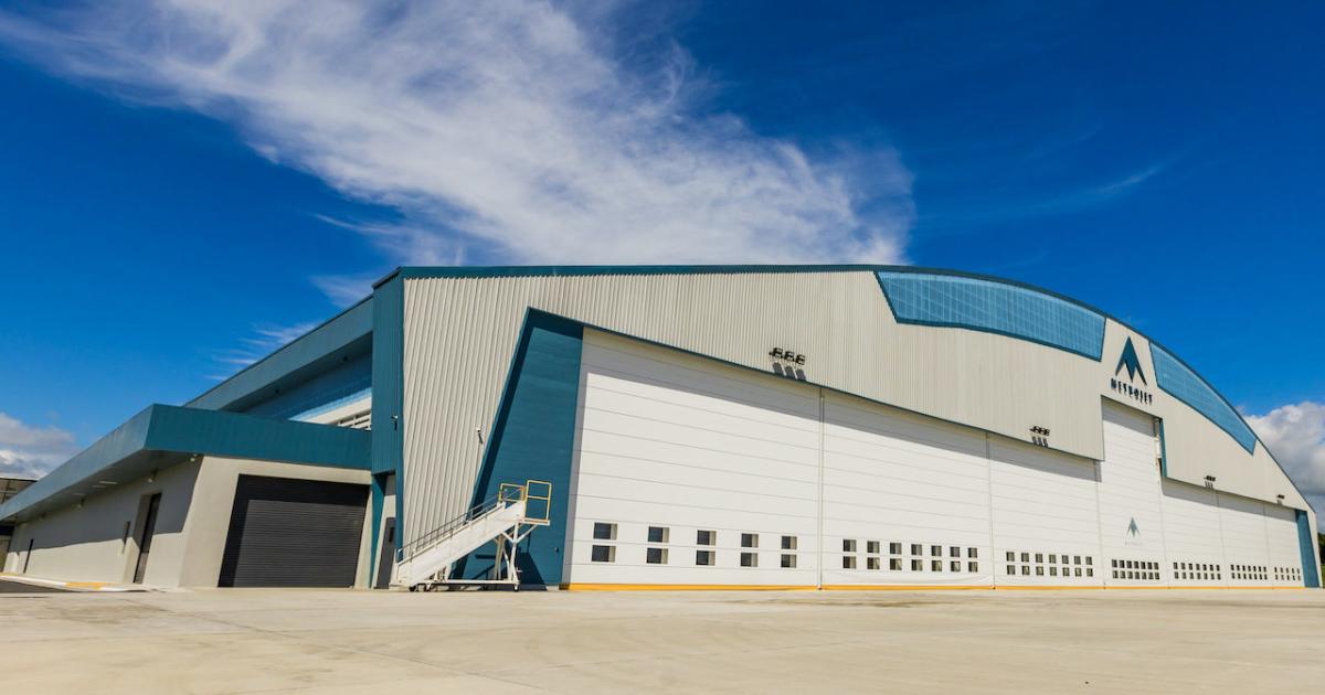Metrojet Engineering Clark's new 7,100-sq-m hangar includes a 2,500-sq-m, two-story annex with offices and shop space. (Photo: Metrojet Engineering Clark)