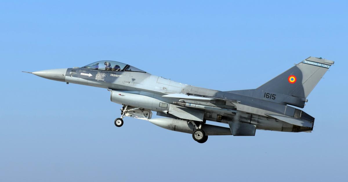 Romania’s existing F-16AM/BM fleet was bought from Portugal, which itself acquired them from the U.S., making these aircraft the first F-16s to have served the air forces of three countries. (Photo: U.S. Air Force)