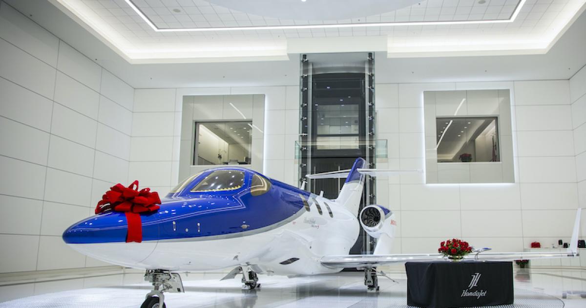 Since Honda Aircraft began deliveries of the HondaJet in 2015, the aircraft has undergone two upgrades, the most recent of which is branded the Elite S. (Photo: Honda Aircraft)
