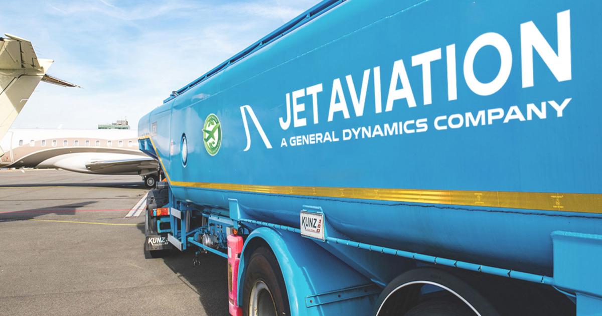 For the first time at one of its European FBOs, Jet Aviation will provide a continuous supply of sustainable aviation fuel. The service provider announced that its facility at Amsterdam's Schiphol Airport will stock the fuel which is currently distributed in a blend with conventional jet-A. (Photo: Jet Aviation)