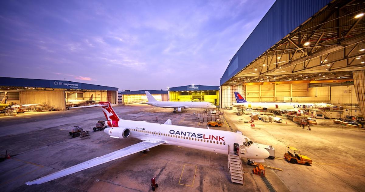 Narrowbody MRO work has outpaced widebody maintenance demand at ST Engineering's facility at Seletar Airport in Singapore largely due to international travel restrictions.  