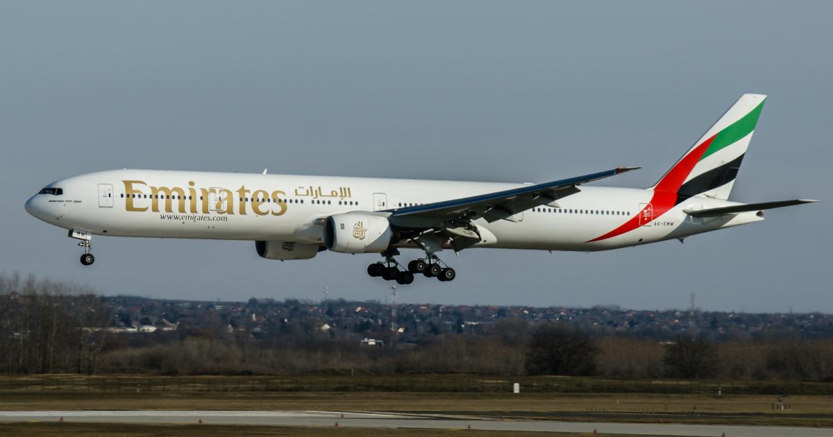 Emirates Airline has suspended Boeing 777 service into several U.S. cities amid continuing safety concerns over 5G C-band deployment. (Photo: Flickr: <a href="http://creativecommons.org/licenses/by/2.0/" target="_blank">Creative Commons (BY)</a> by <a href="http://flickr.com/people/ilce3000" target="_blank">Sony SLT-A57</a>)