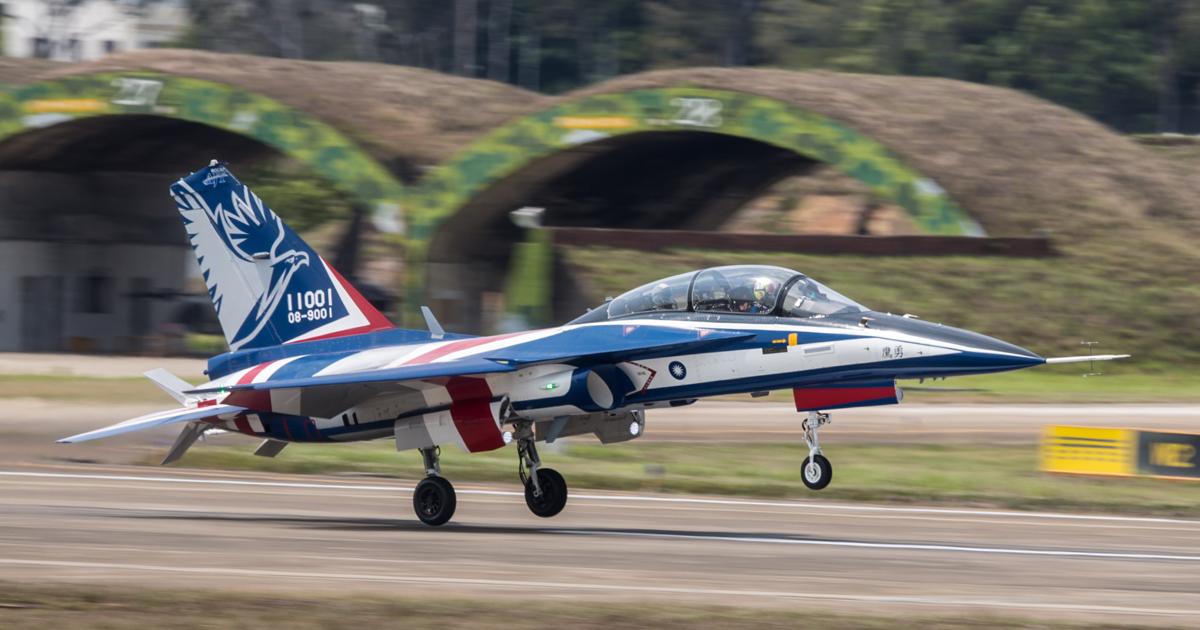 Externally, the T-5 resembles the F-CK-1 fighter upon which it is based, but the design carries new features for the training role. (Photo: AIDC)