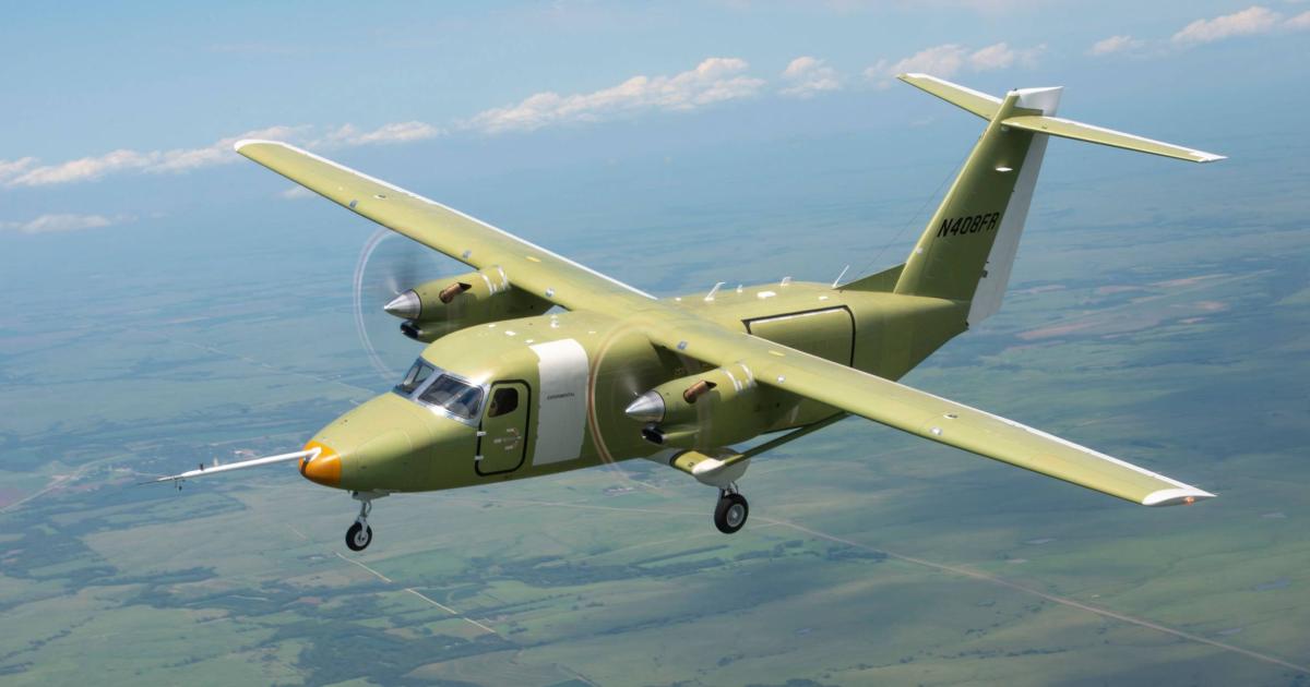Textron Aviation sees the Asia-Pacific market for the new Cessna 408 SkyCourier as “very favorable" for both the freighter and passenger variants. (Image: Textron Aviation)