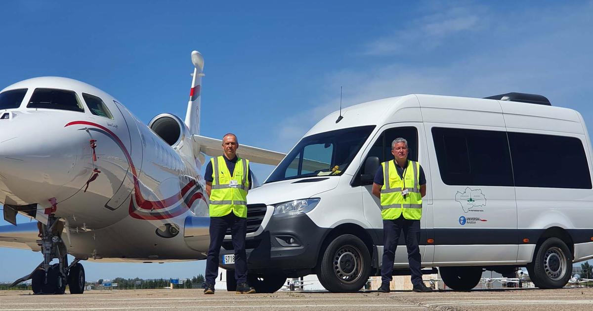 Through its new partnership with Spain-based Andalucia Aviation, Universal Aviation has added six high-demand ground handling locations to its worldwide network. (Photo: Universal Aviation)
