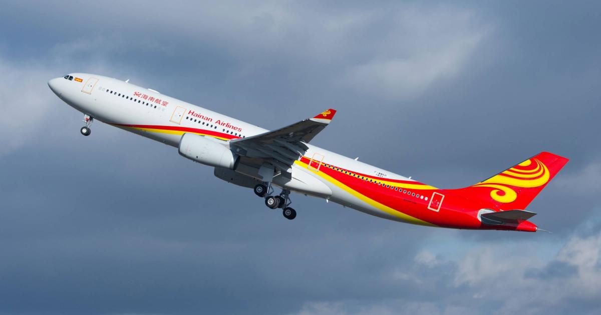 Hainan Airlines will retrofit its Airbus A320 and A330 and fleet with Collins 0851MC pitot probes and its Boeing 737NGs with new Collins air data sensors. (Photo: Airbus)