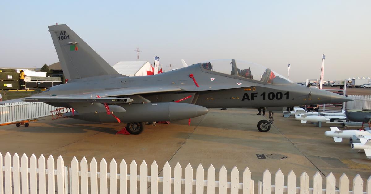 The only confirmed L-15 export customer to date is the Zambian Air Force, which flies six armed L-15Zs from ZAF Twin Palm with No. 15 Air Defence Unit. (Photo: David Donald)
