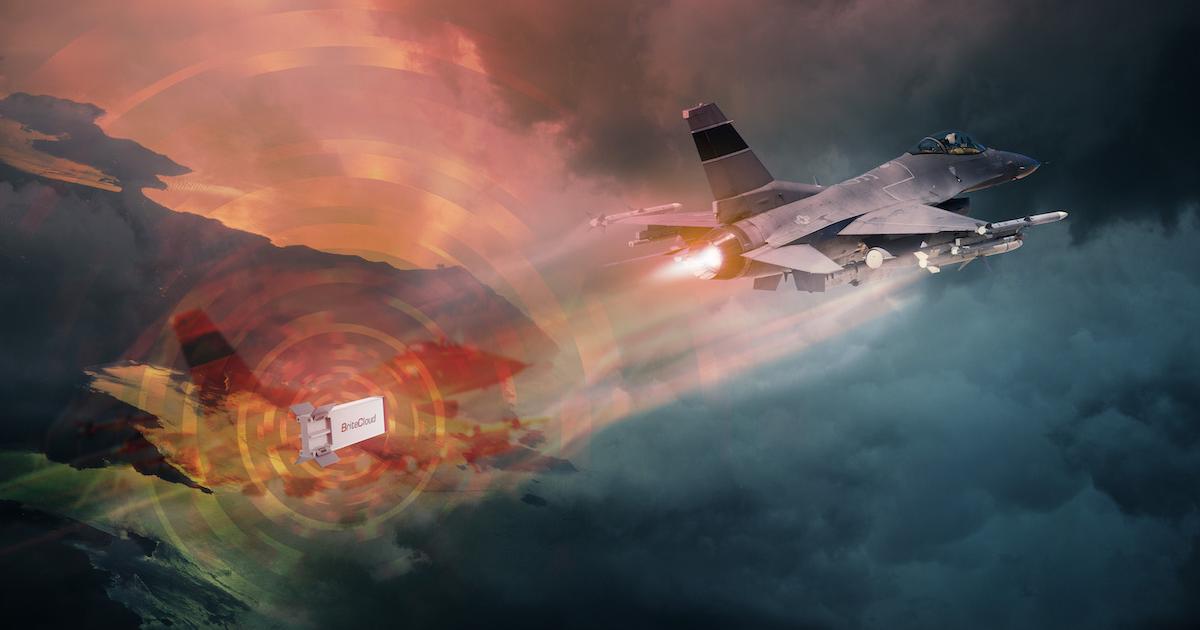 Fired from a standard countermeasures dispenser, the BriteCloud lures radar-guided missiles away from their intended target. (Photo: Leonardo)