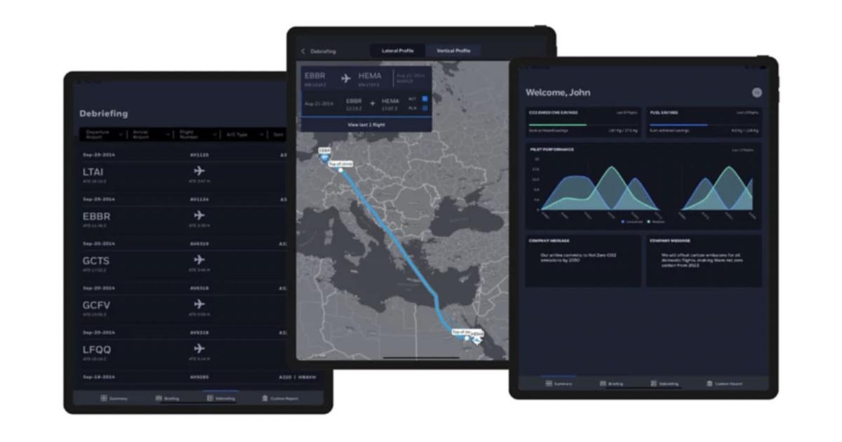 The Pilot Connect mobile app is designed to work with Forge Flight Efficiency, part of Honeywell's Forge end-to-end flight management platform. (Photo: Honeywell)