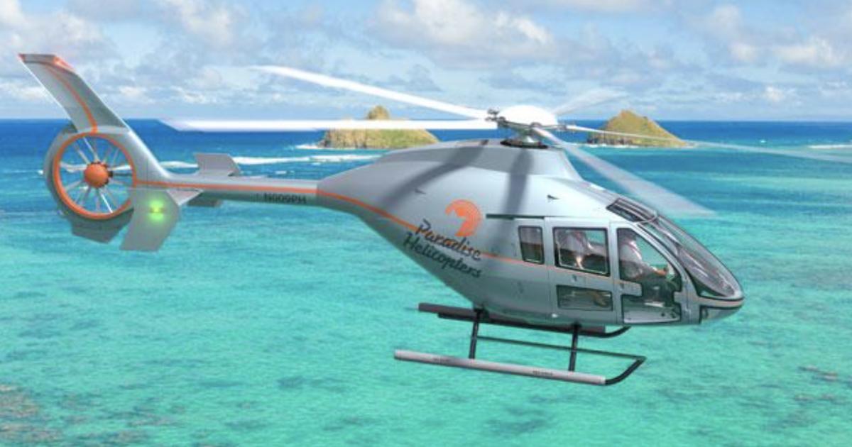 Computer rendering of Leonardo's proposed hybrid AW09 helicopter. (Photo: Leonardo Helicopters)