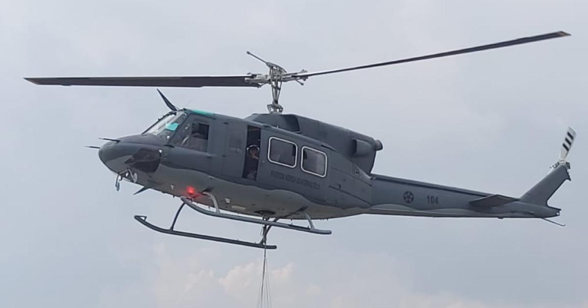 Central American Aviation Services has completed the first Bell 212 upgrade with the Archangel Systems AHR150A air data attitude/heading reference system. (Photo: Archangel Systems)