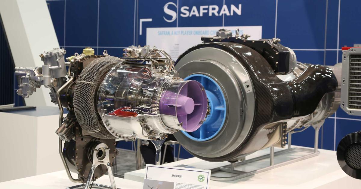 Safran Helicopter Engines’ strategy for future powerplants centers on higher efficiency, hybrid-electric technologies, and sustainable aviation fuel. Photo: MAriano Rosales