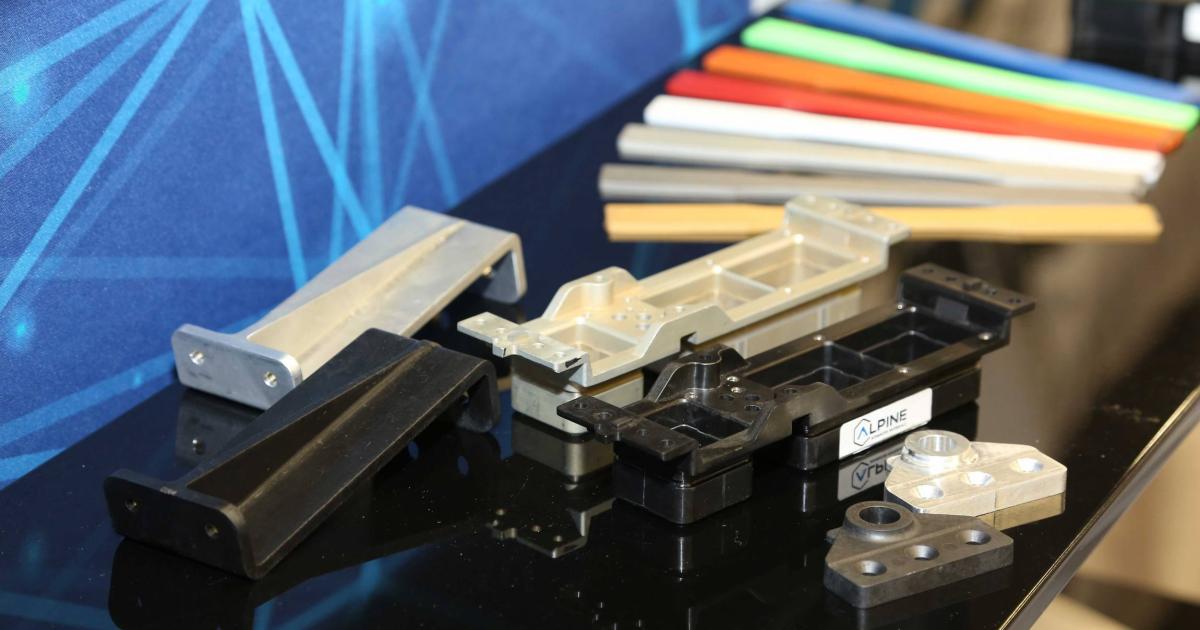 Samples of parts made using Alpine Advanced Materials’ HX5 nanocomposites and injection-molding manufacturing processes. (Photo: Mariano Rosales)