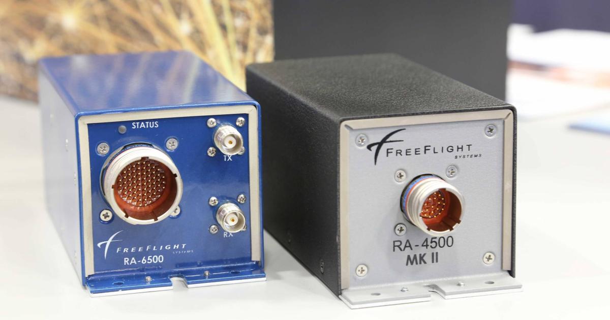 FreeFlight Systems RA-4500 Mark II upgrade uses the existing wiring, structural, and antenna provisions already on the aircraft. The RA-6500 is designed to mitigate 5G and other radio frequency interference