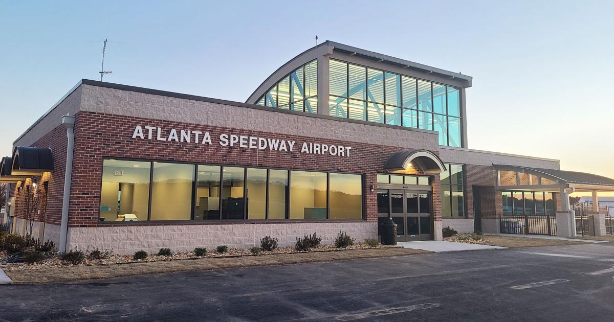 Officials in Georgia's Henry County view the new $2.3 million FBO at Atlanta Speedway Airport as a catalyst to driving traffic to the dedicated GA airport. (Photo: Henry County)