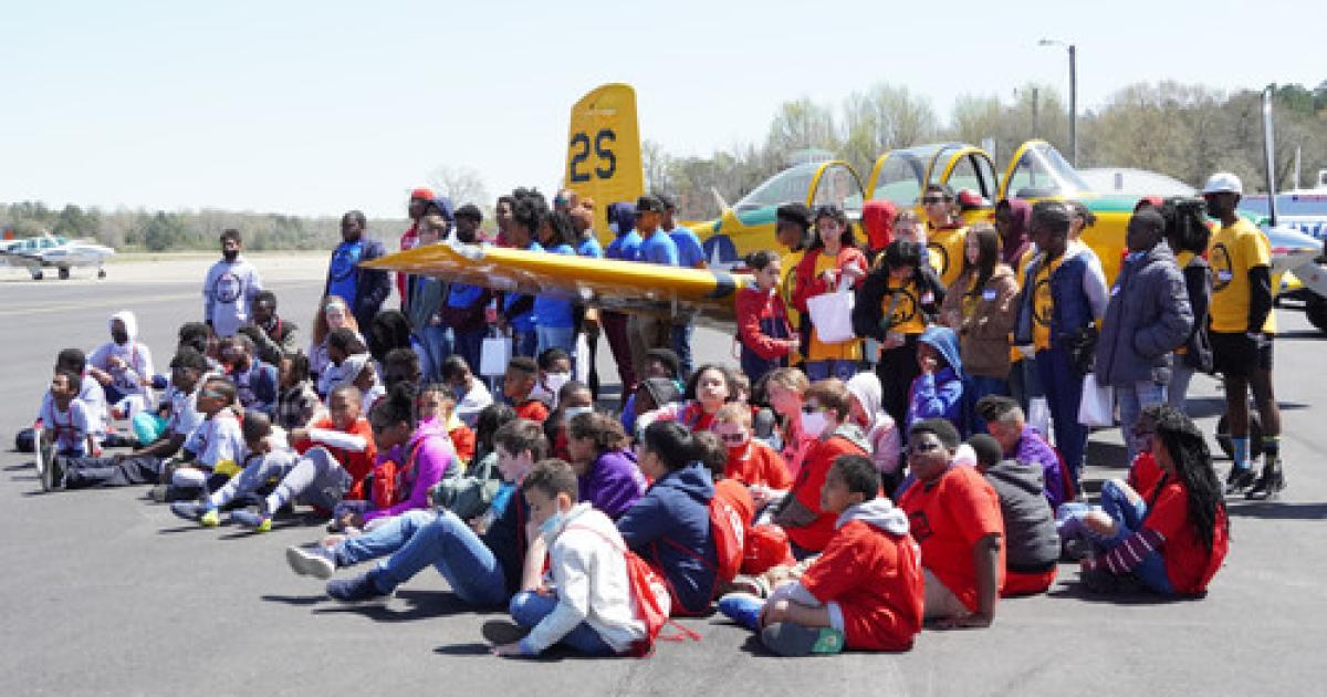 Eighty students were given the opportunity to take a flight, many for the first time, during the Legacy Flight Academy's latest Eyes Above the Horizon event that returned to Moton Field in Tuskegee, Alabama, for the first time since 2019. (Photo: Legacy Flight Academy)