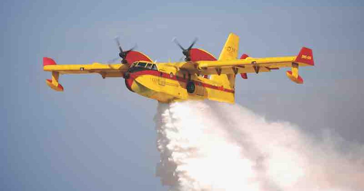 De Havilland Aircraft of Canada is planning to hire up to 500 people and begin production of the DHC-515 Firefighter in Calgary, Alberta, with deliveries to begin in the middle of the decade. (Photo: De Havilland Aircraft of Canada)