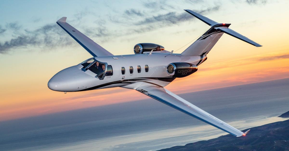 Textron Aviation announced plans for the Cessna Citation M2 Gen2 at the 2021 NBAA-BACE in Las Vegas. (Photo: Textron Aviation)