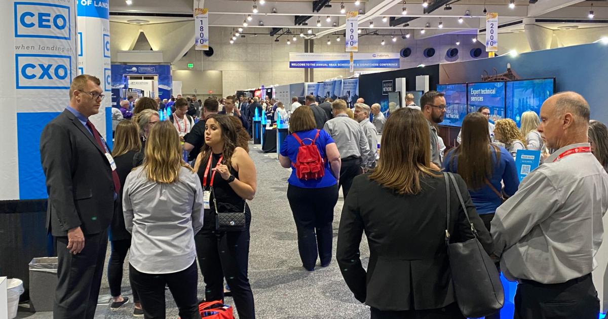 NBAA's annual Schedulers & Dispatchers Conference drew crowds to the San Diego Convention Center this week. (Photo: Curt Epstein/AIN)