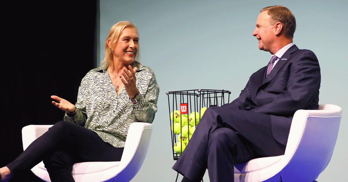 Tennis champion Martina Navratilova shared her challenges in life and flying with NBAA president and CEO Ed Bolen at yesterday’s EBACE opening session. 