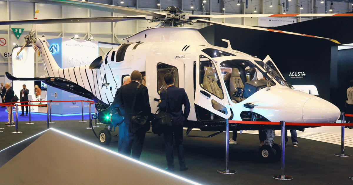 This AW169 in corporate configuration underscores Leonardo’s success in penetrating the VIP market and the renewal of the Agusta brand name.