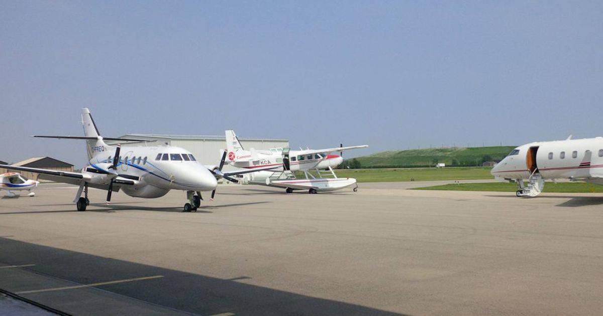 The expansion at Chatham-Kent Municipal Airport would include the construction of two additional corporate aircraft hangars. (Photo: Chatham-Kent Municipal Airport Facebook)