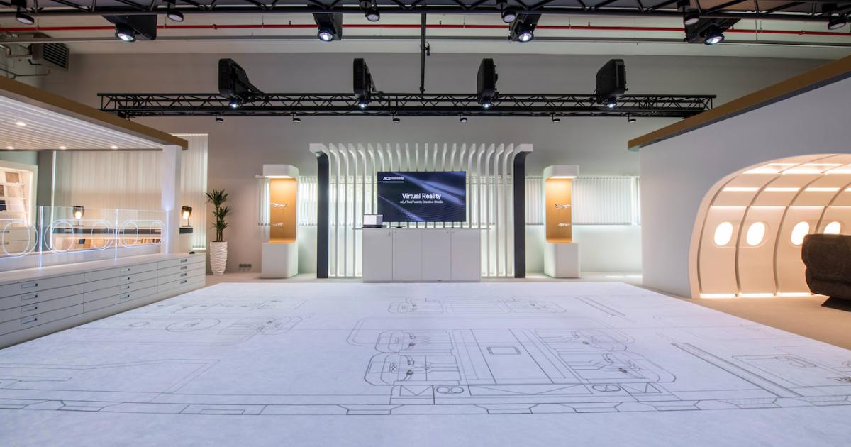 The Airbus Corporate Jets creative studio helps customers decide how to configure their ACJ TwoTwenty cabin as well as select materials. (Photo: Airbus)
