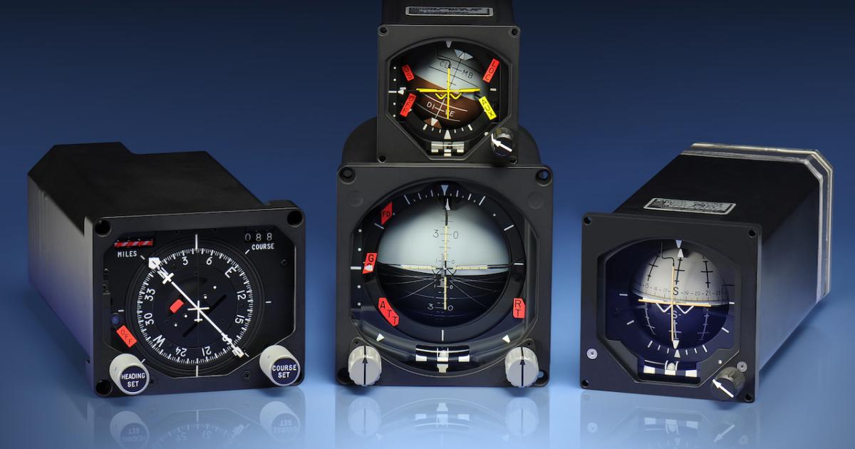 Astronautics Corporation of America is selling its legacy electromechanical instrument product line which includes horizontal situation indicators, attitude director indicators, and bearing distance heading indicators, to support specialist Extant Aerospace. (Photo: Astronautics Corporation of America)