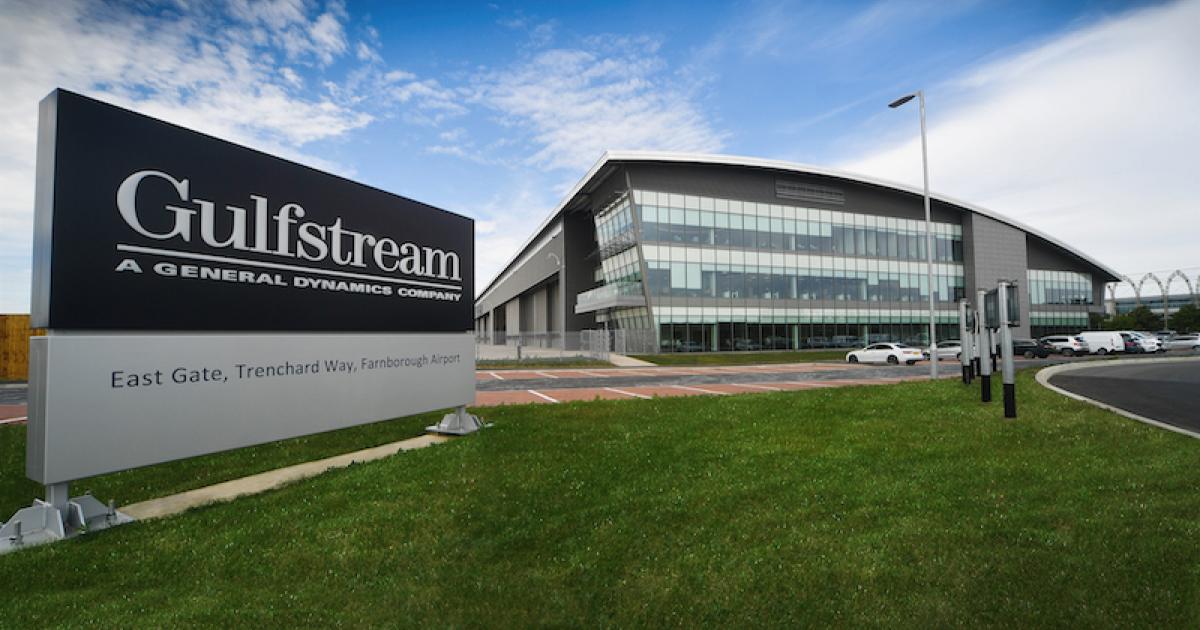 Gulfstream Aerospace's Farnborough service center will house its new technical support contact center for customers in the region. (Photo: Gulfstream Aerospace)