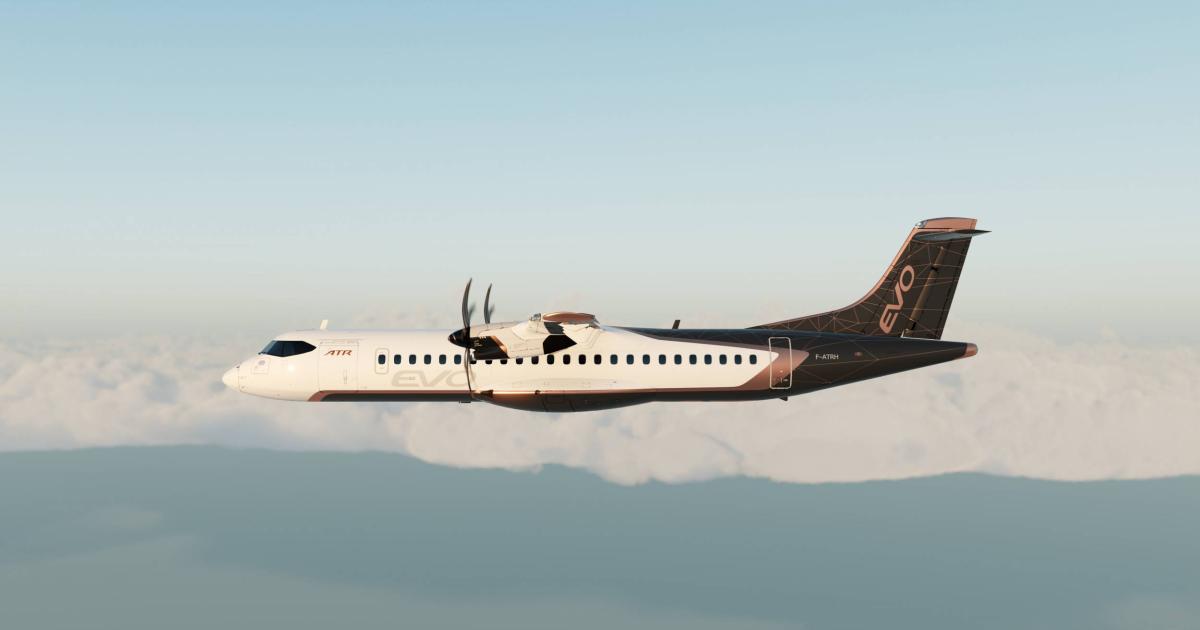 ATR expects the new Evo family of turboprops to enter service in 2030. (Image: ATR) 