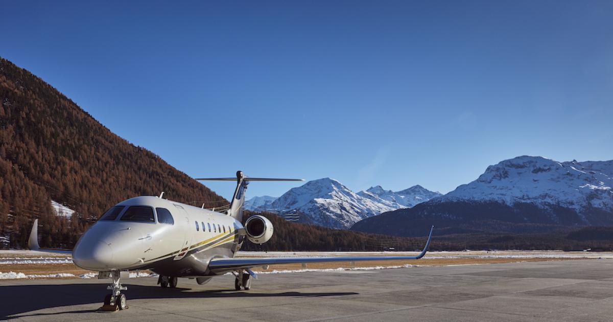 Flexjet Europe expects to have eight Embraer Praetor 600s in its fleet by the end of this year. (Photo: Flexjet Europe)