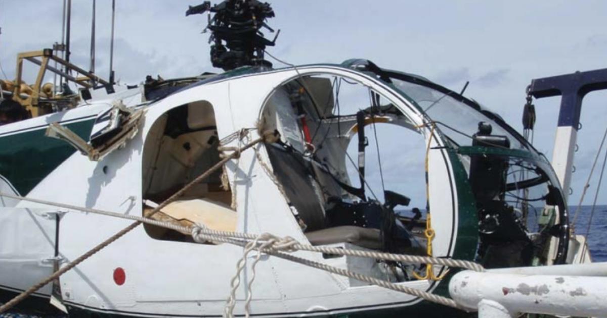 Wreckage from fatal 2013 crash of N471M, operated by Hansen-affiliate "Jerry's Helicopter Service." (Photo: U.S. Attorney's Office)