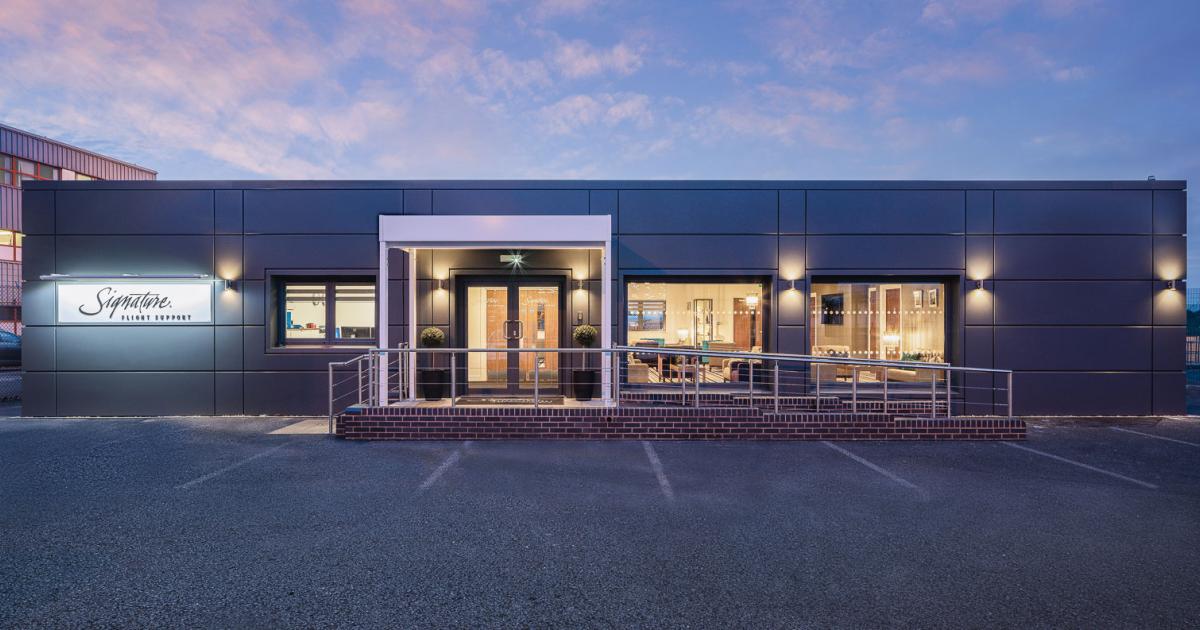 Signature Flight Support has opened its new FBO facility at the UK's Birmingham Airport. (Photo: Signature Aviation)