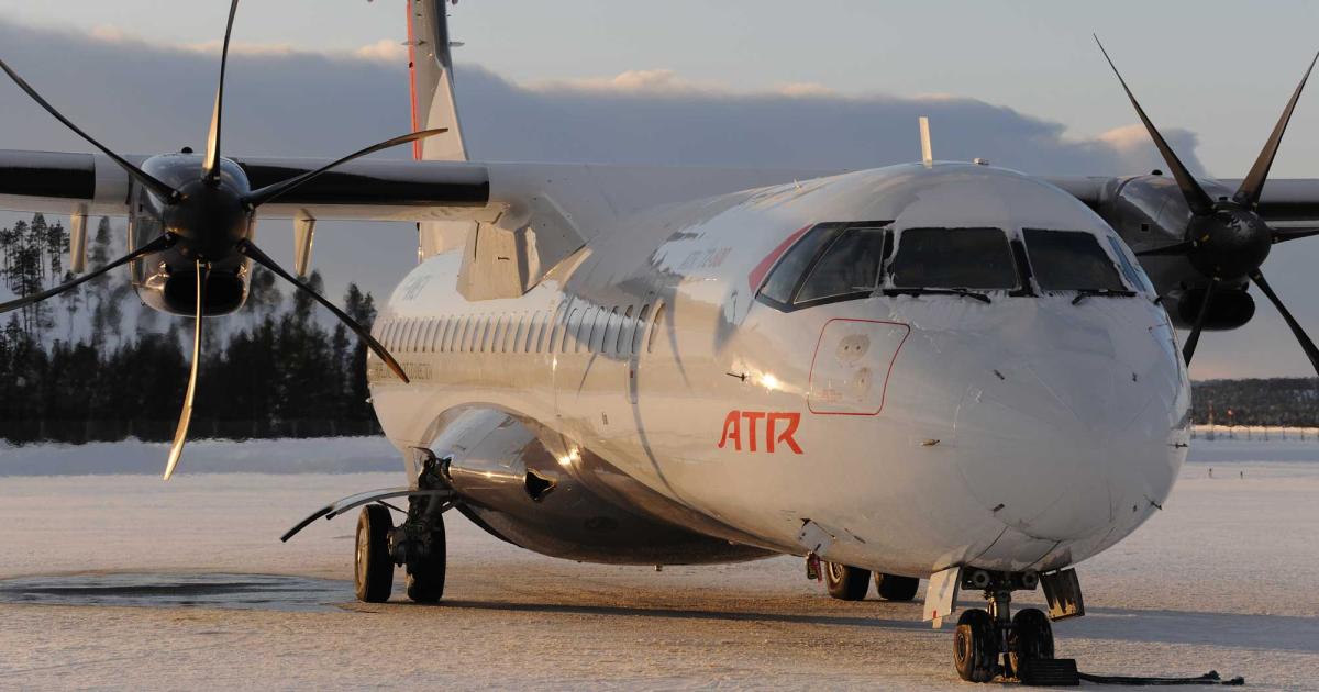 ATR operators can use the Smart Lander hard-­landing analysis tool to decide whether an aircraft needs work or flights can continue. (Photo: ATR)