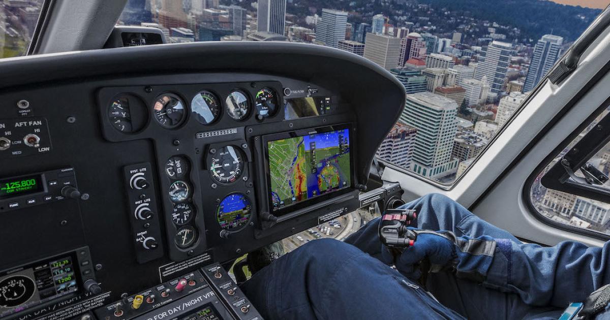 Garmin has received EASA approval for the installation of its GFC 600H digital autopilot for Airbus AS350 helicopters. (Photo: Garmin)