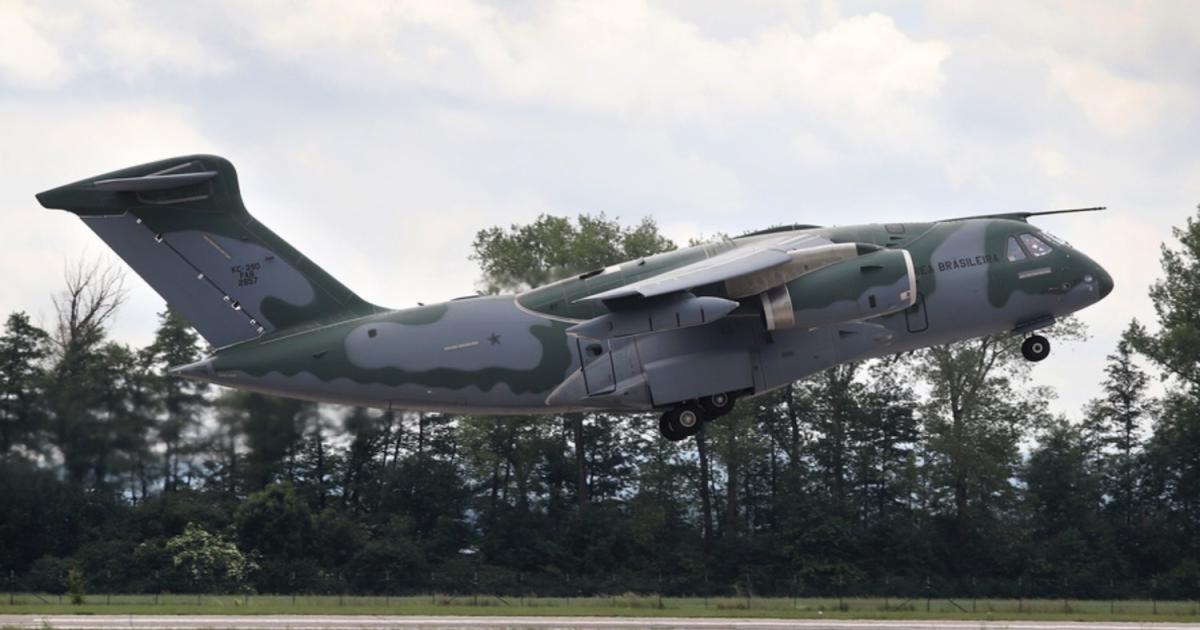 A KC-390 of the Brazilian air force was demonstrated to the Czech Republic in early June. (Photo: Czech Republic Ministry of Defence)