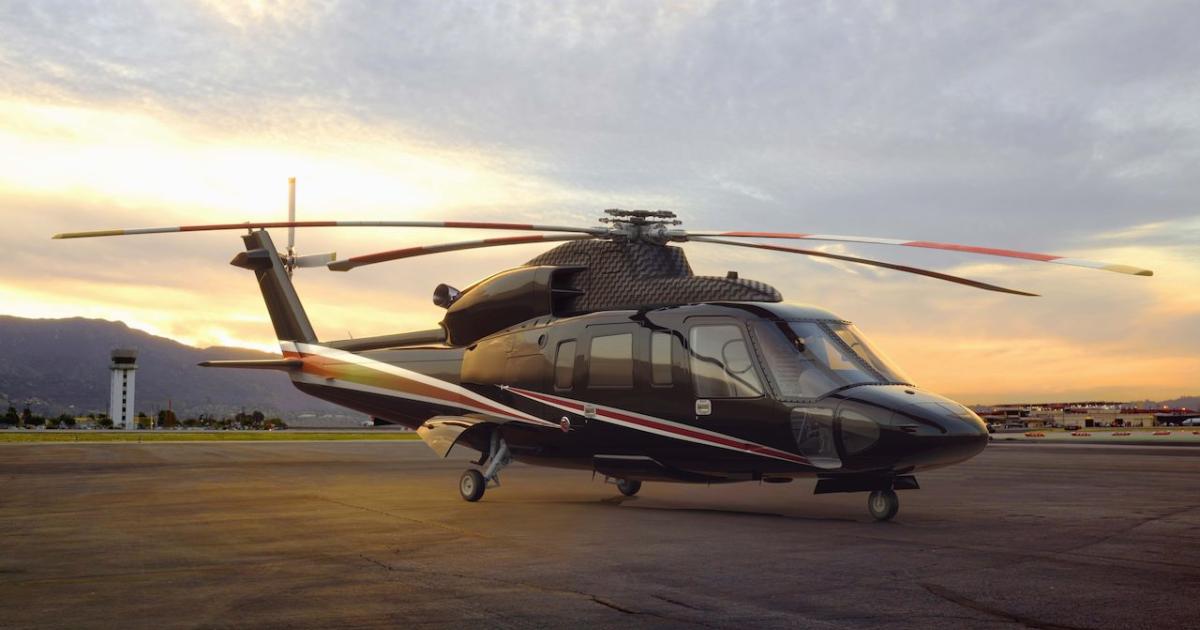 Flexjet's new private helicopter division will kick off with a dozen  Sikorsky S-76s. (Photo: Flexjet) 