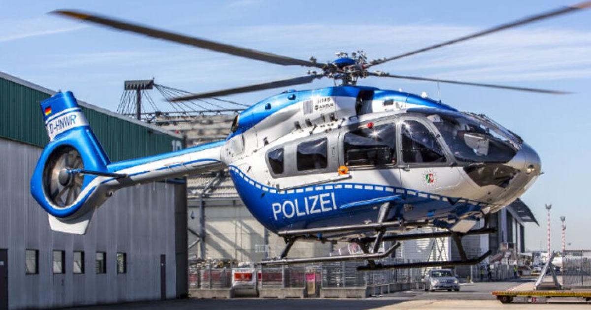 Universal Avionics is supplying its EVS4000 multispectral Enhanced Vision cameras for installation on 8 new Airbus H145 helicopters for the Bavarian Police. (Photo: Universal Avionics)