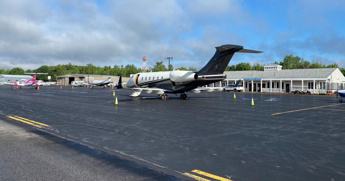 Sky Bright's FBO has operated out of the former airline terminal at New Hampshire's Laconia Municipal Airport. for the past three decades. (Photo: Michael Tuck/Sky Bright)
