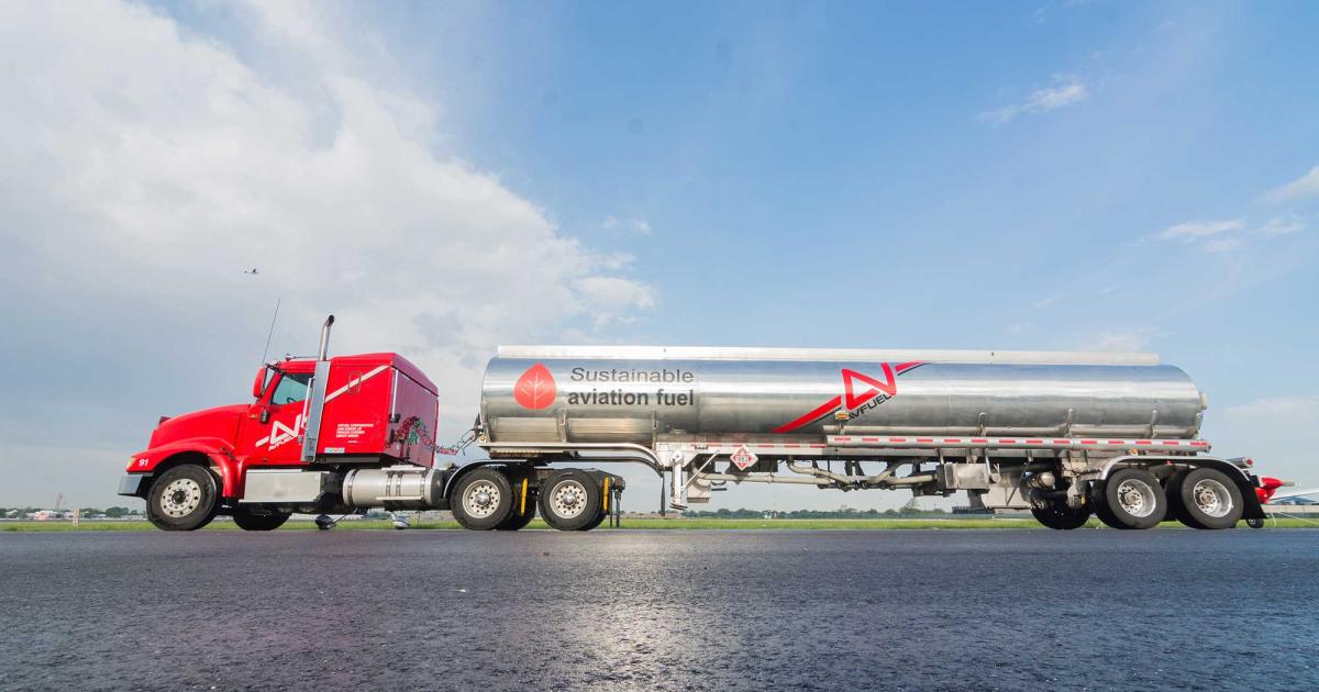Avfuel has committed to purchasing one billion gallons of SAF from Alder Fuels over the next 20 years. (Photo: Avfuel)