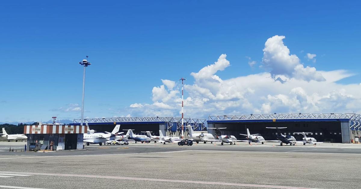 Milan's Linate and Malpensa Airports saw a surge in business aviation traffic earlier this month headed to the city's annual Design Week event. (Photo: SEA Prime)