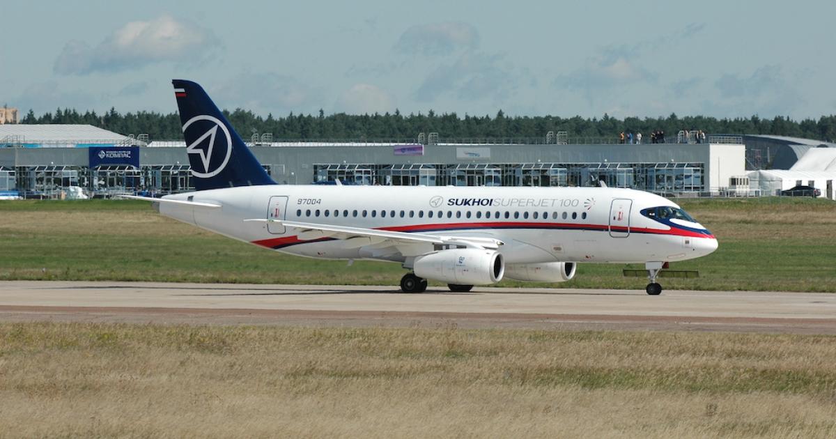 The Sukhoi SSJ100 contains many components made by Western suppliers now prohibited from exporting parts to Russia. United Aircraft Corporation continues development of a "Russianized" SSJ using locally made components to counter the effects of the sanctions. 