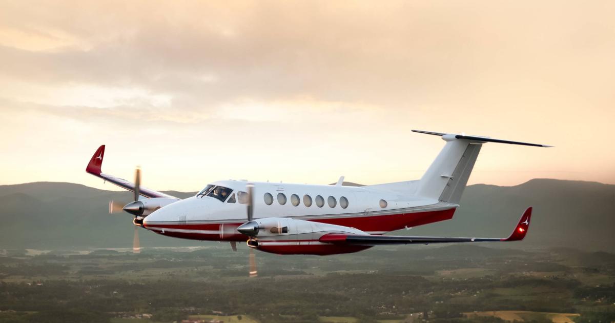 Tamarack Aerospace's new active winglet system for the King Air 350 is called Performance Smartwing. (Photo: Tamarack Aerospace)