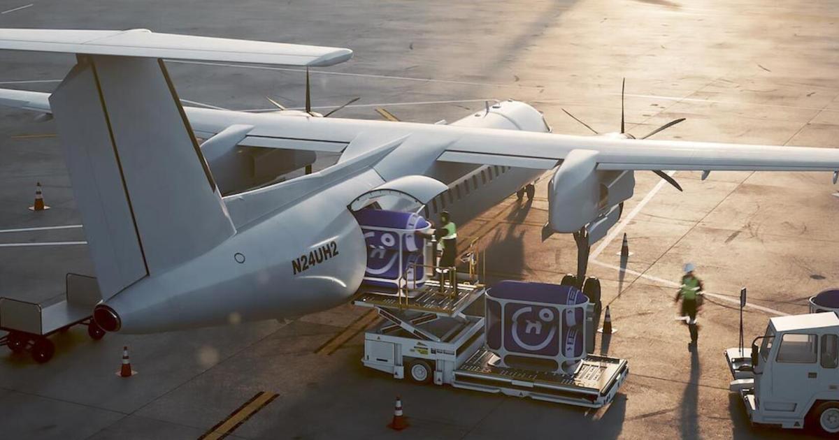 Universal Hydrogen is working to convert regional airliners like the Dash 8 and the ATR72. (Image: Universal Hydrogen)