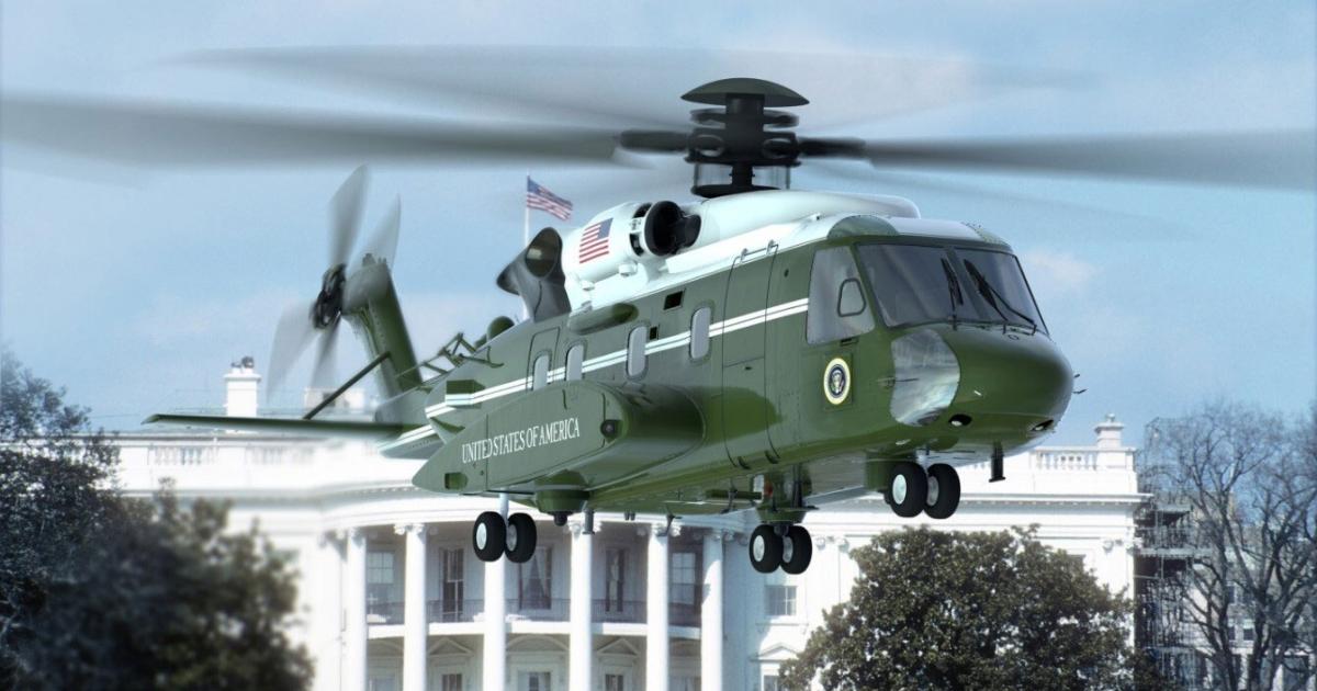 New Marine One still singes the grass. (Photo: Sikorsky)